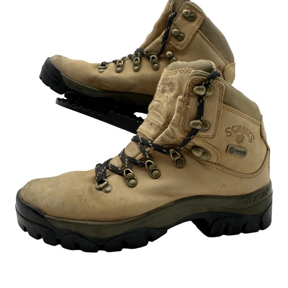 Schnees Hyalite Womens 10 Ankle Boots Leather Work Shoes Waterproof Hiking - Picture 1 of 14